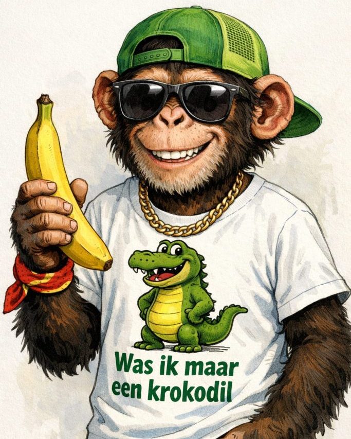 Over mislukte apen, kromme bananen en krokodillen